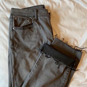 Gap dark gray straight jeans